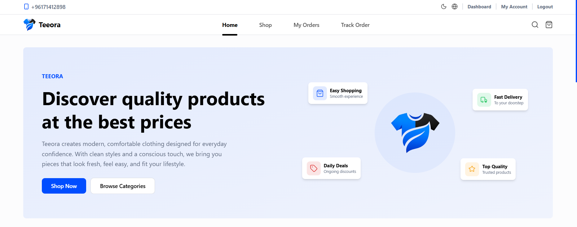 Clean Store UI
